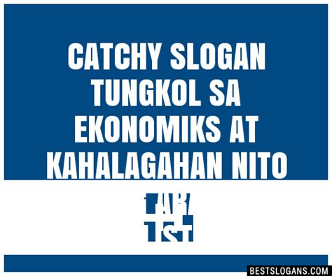 slogan tungkol sa ekonomiks